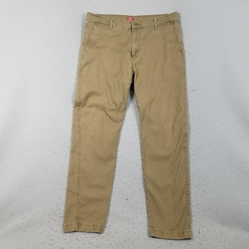 Levi's XX Chino Pants Mens 36x34 Beige Standard Taper‎ Stretch Twill Casual